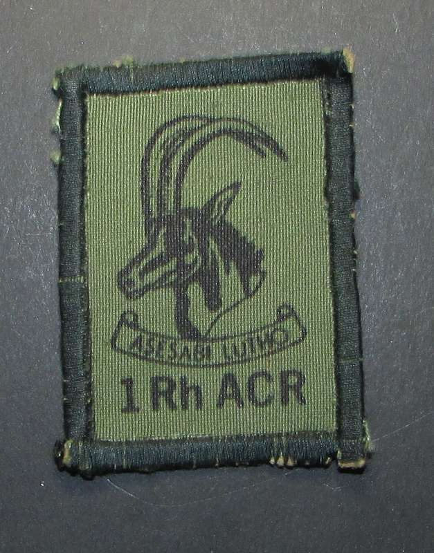 Rhodesia - Armoured Car Regiment Camo Cap Badge