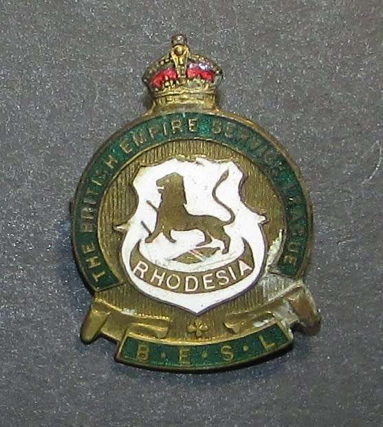 Rhodesia - British Empire Service League Pin Badge