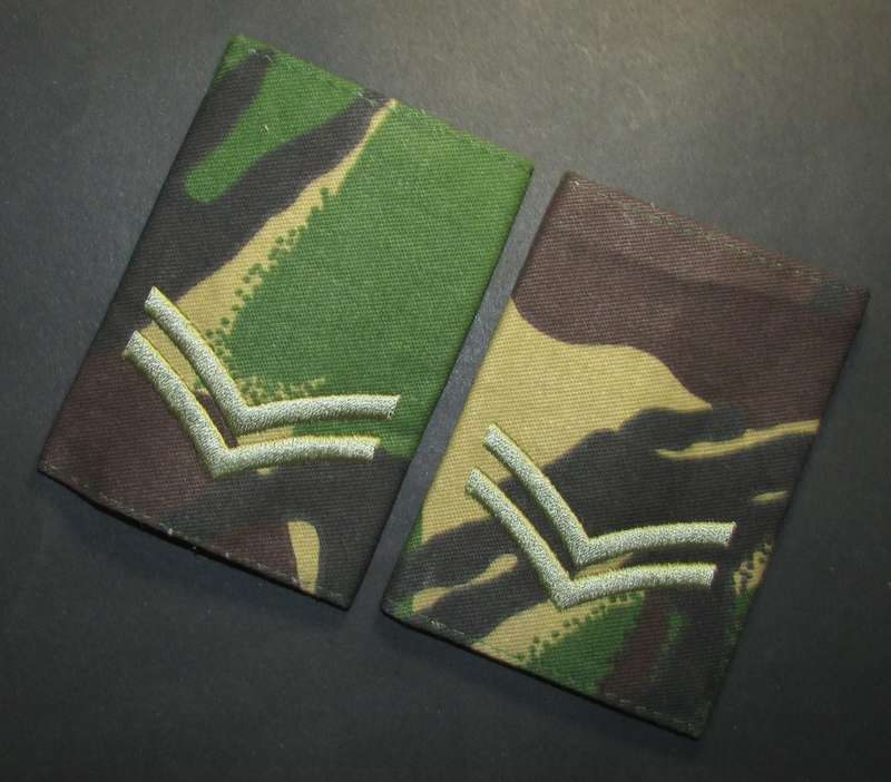 British Army Slip on Ranks