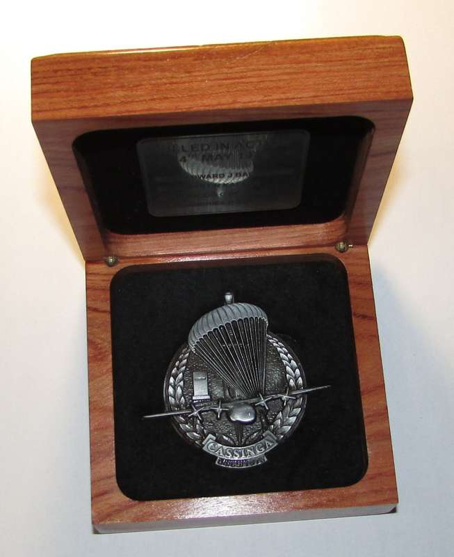 SADF - 1 Parachute Battalion ( Battle for Cassinga ) Challenge Coin/Medallion in Case - Number 82