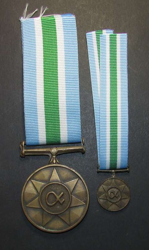 SADF - Full Size plus Miniature Unitas Medal Set