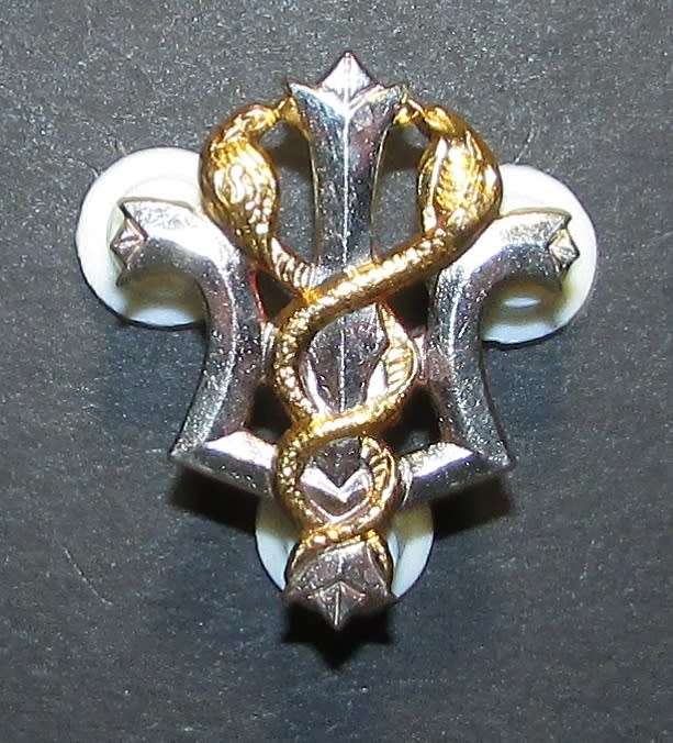 SADF - Medical Services Bi-Metal Psychologist Breast Badge