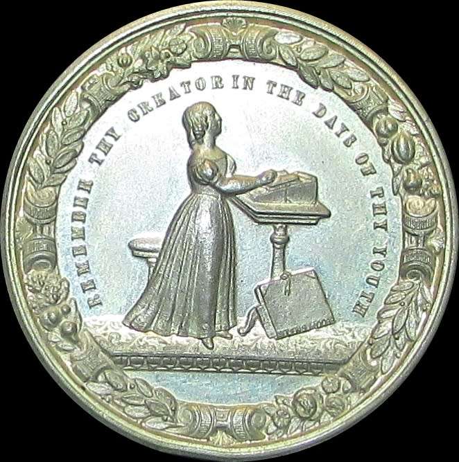 Vintage Case Proof-Like Medal `Sunday School Attendance `