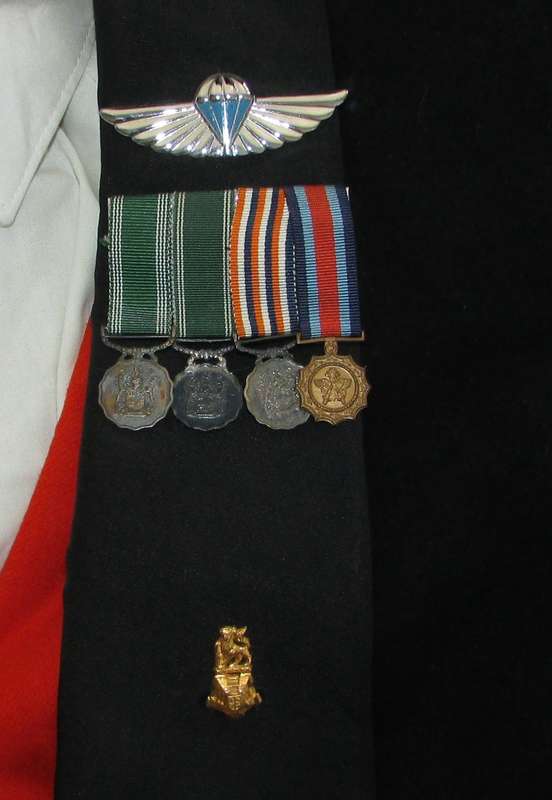 SADF - Officers Mess Dress with Miniature Medals