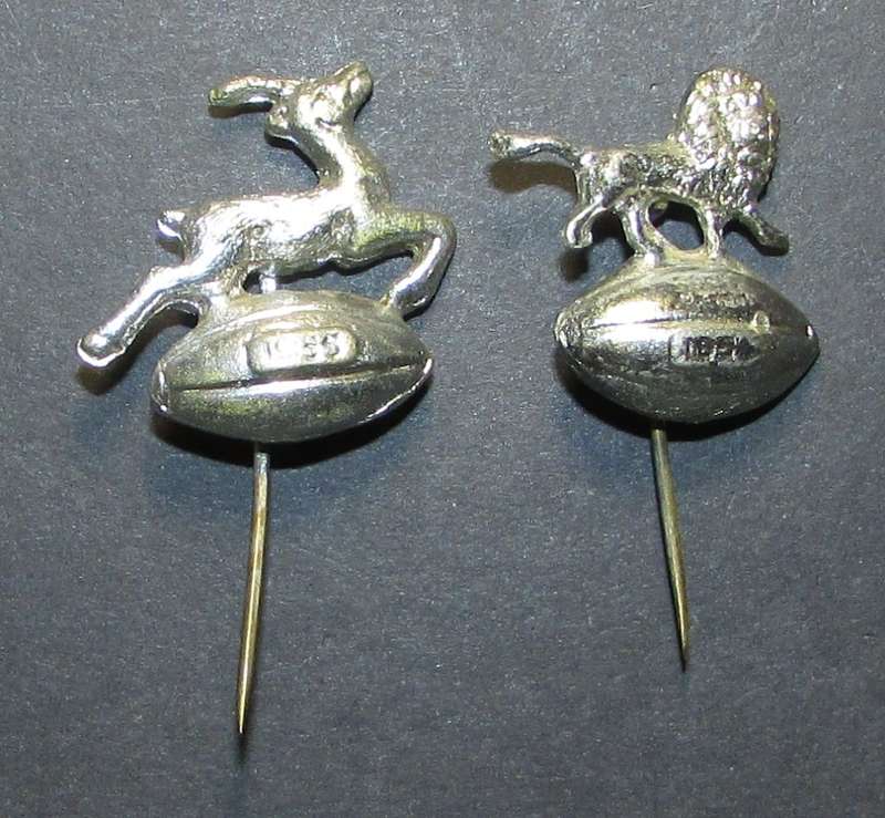 1955 British and Irish Lions Tour to South Africa Rugby Pin Badges