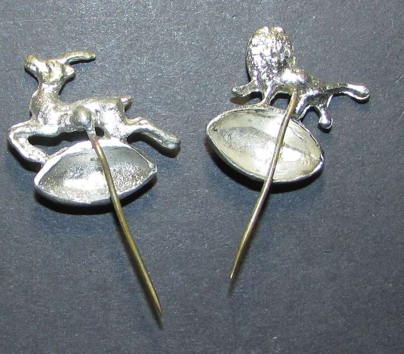 1955 British and Irish Lions Tour to South Africa Rugby Pin Badges