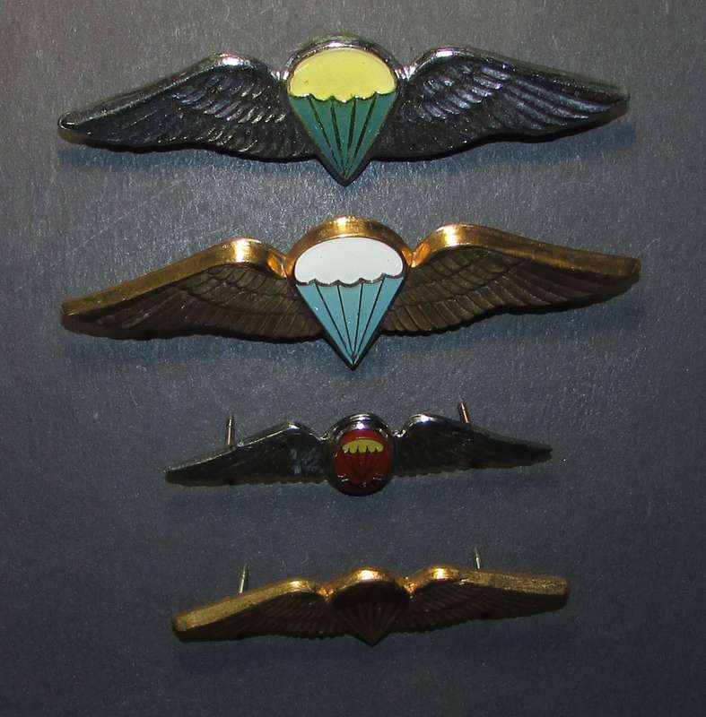 SADF - Set of 4 Parachute Wings ( Full Size and Mess Dress )