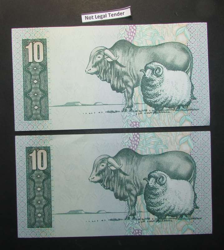 Gerhard de Kock - 2 by 10 Rand Notes in Sequence
