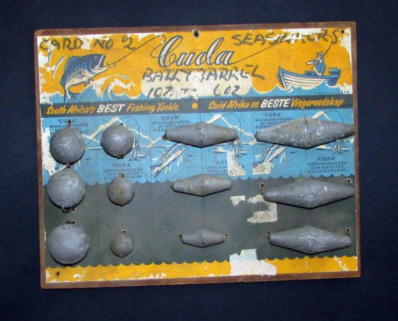 Vintage South African Advertising - Fishing Tackle with Sinkers