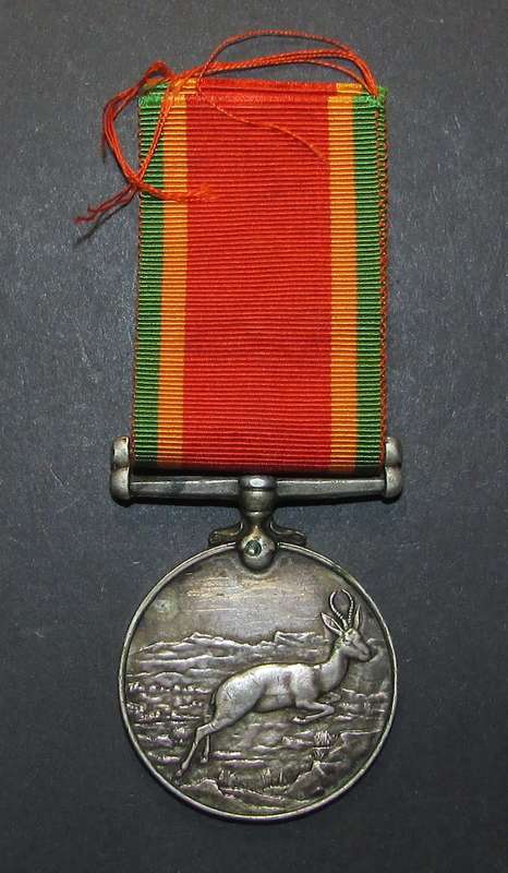 Full Size World War Two Africa Service Medal ( Silver ) To:227461 A.J.D.Grove