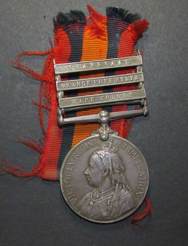 Full Size QSA (Queen South Africa Medal)to:21585 PTE.Bubb Marshalls Horse