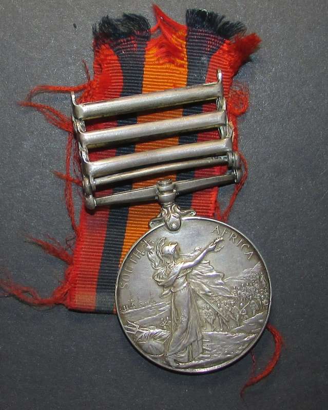Full Size QSA (Queen South Africa Medal)to:21585 PTE.Bubb Marshalls Horse