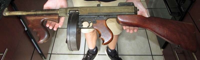 Rare Early Model Replica Thompson M1921 PFC SMG by MGC of Japan