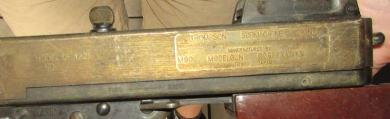 Rare Early Model Replica Thompson M1921 PFC SMG by MGC of Japan