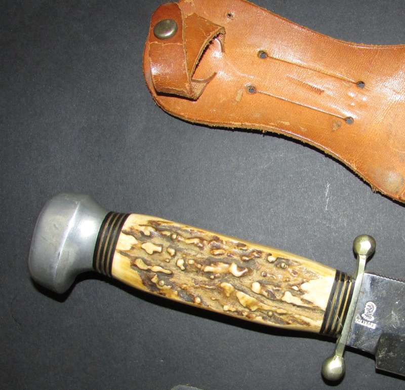 Vintage Anton Wingen Jr Solingen Germany Bowie with Sheath
