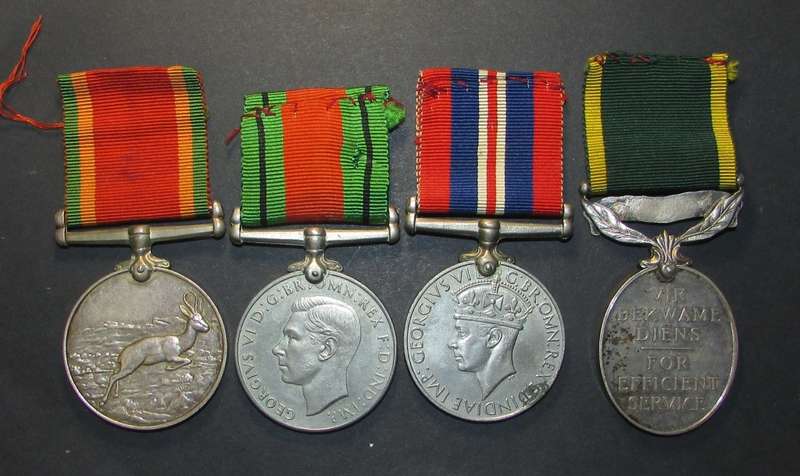 Full Size World War Two Efficiency Group:110761 R.Summers/SGT R.Summers SAAF