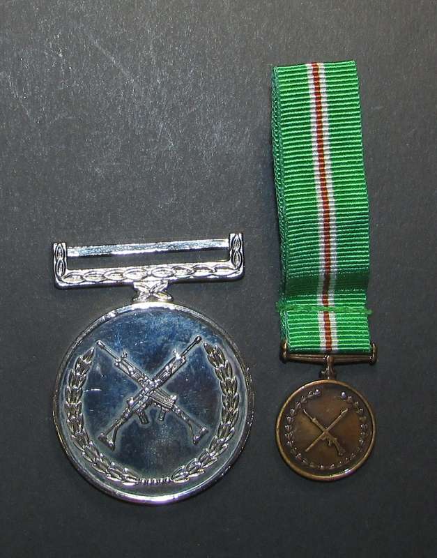 Transkei Defence Force - Full Size Medal with Miniature