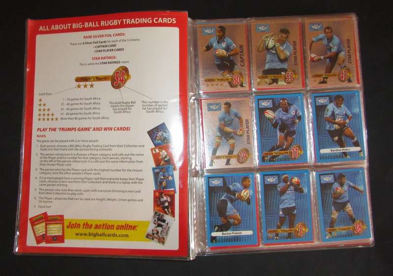 2009 Big Ball Rugby Trading Cards - Complete Set of 168 Cards in Folder