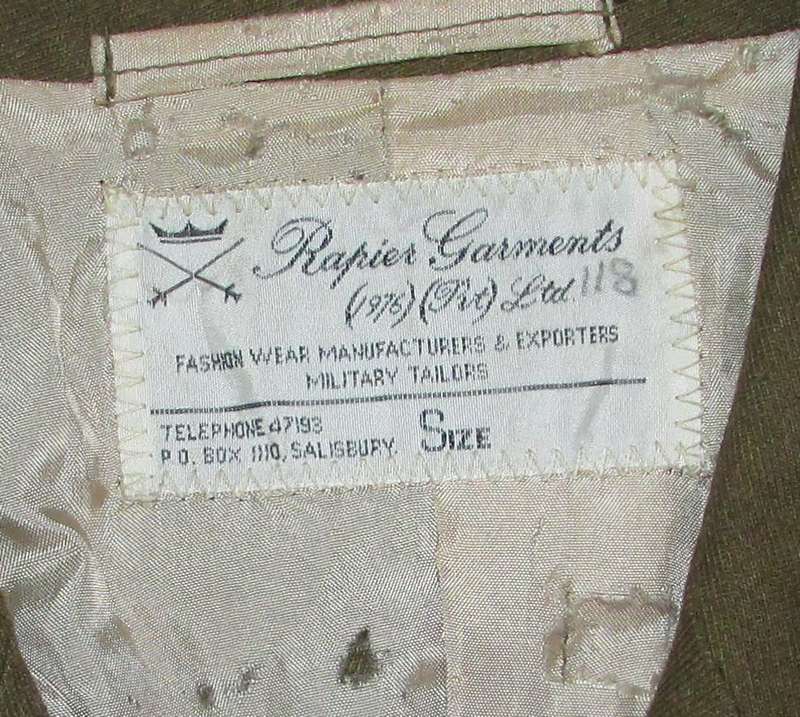 Rhodesia - British South African Police (BSAP) Tunic by Rapier Garments