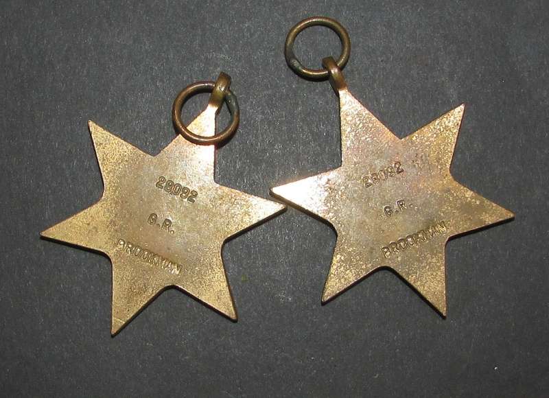 Full Size World War Two 1939/Africa Star Pair: 28092 G.R.Brookman