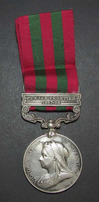 Full Size Punjab Frontier 1897-98 Medalto:2144 PTE.R.Backwell