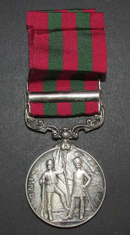 Full Size Punjab Frontier 1897-98 Medalto:2144 PTE.R.Backwell