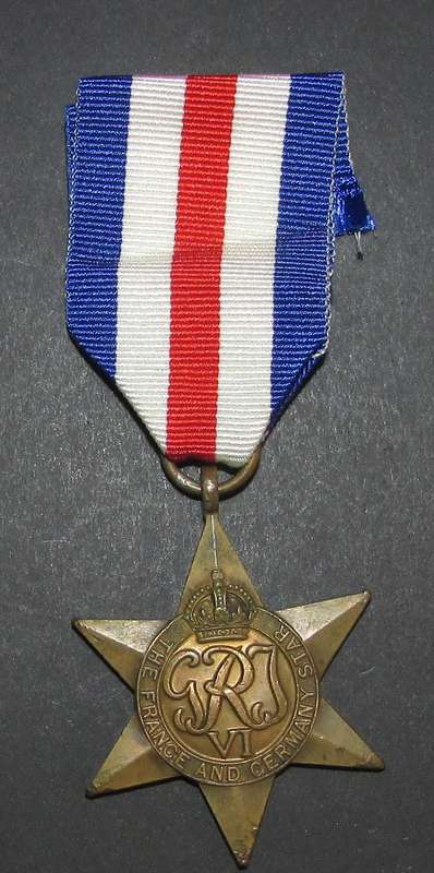 Full Size World War Two France and Germany Star - British Issue
