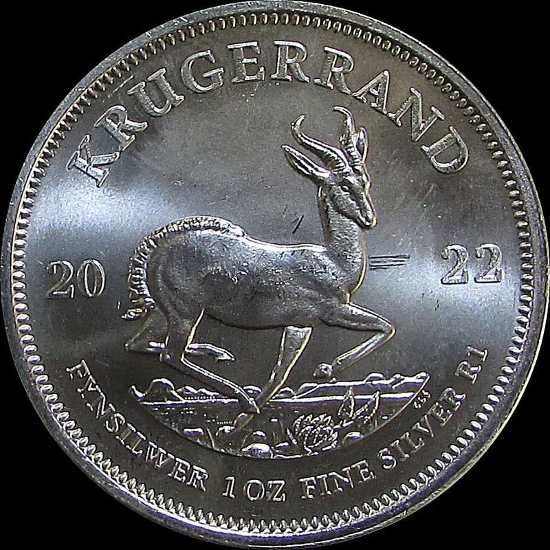 Sterling Silver 1OZ Silver Krugerrand - Dated 2022