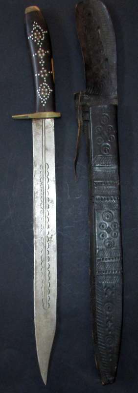 Vintage African Tribal Dagger/Sword with Sheath