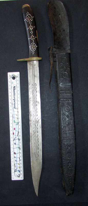 Vintage African Tribal Dagger/Sword with Sheath