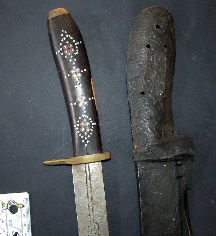 Vintage African Tribal Dagger/Sword with Sheath
