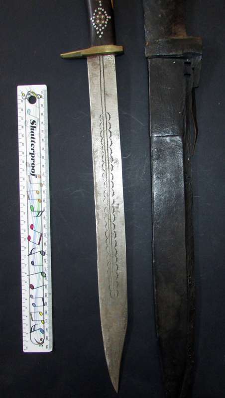 Vintage African Tribal Dagger/Sword with Sheath