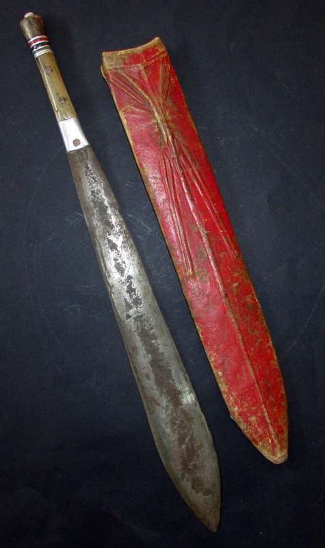 Vintage African Tribal Dagger/Sword with Sheath