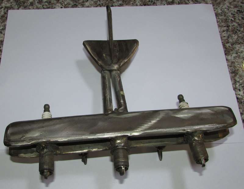 Unusual Piece - Metal Aeroplane made from Scraps