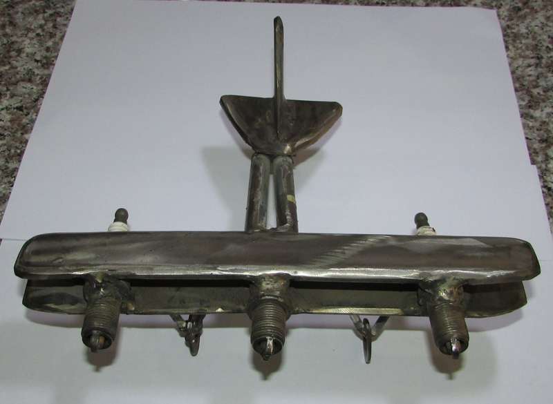 Unusual Piece - Metal Aeroplane made from Scraps