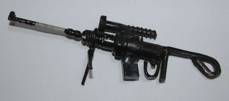 Unusual Piece - Metal Machine Gun made from Scraps
