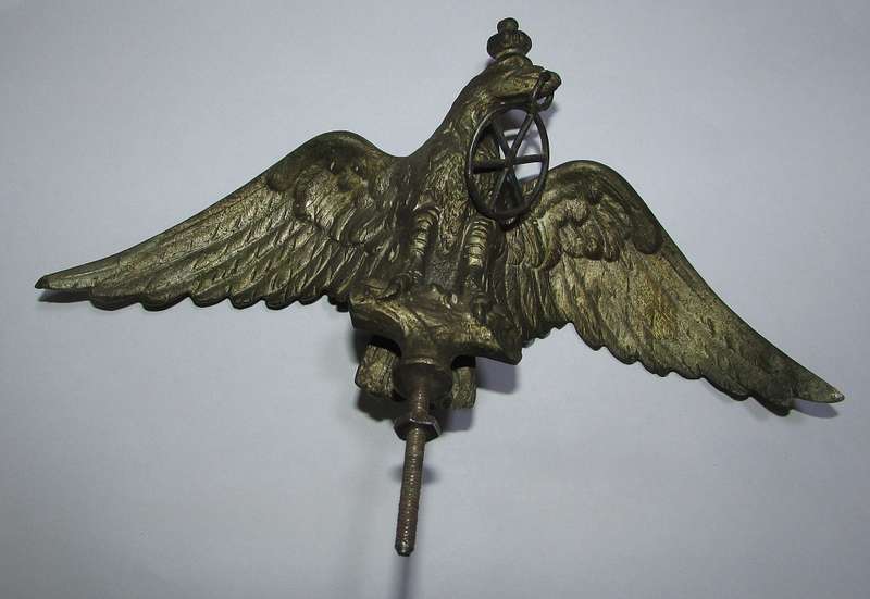 Pair of Vintage Brass Eagles - Hood Ornaments or Ceremonial Pith Helmet Eagles