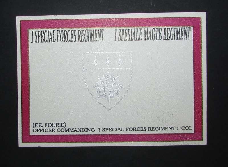 SADF - Special Forces Certificate