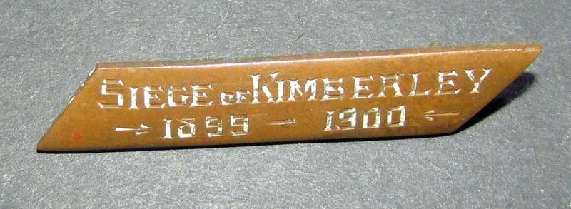 Boer War Trench Art - Siege of Kimberley Pin Badge