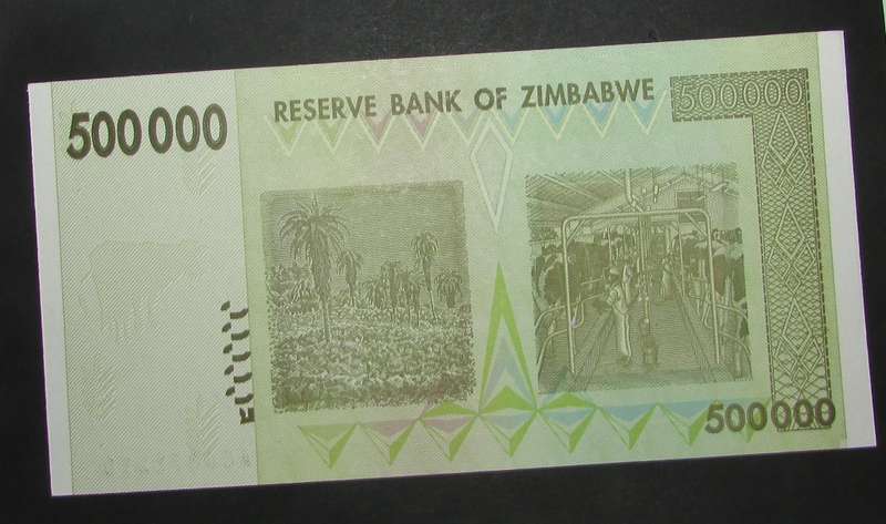 Zimbabwe 500 Thousdand Dollars Note UNC