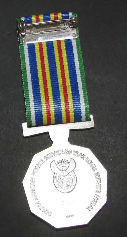 Full Size SA Silver 30 Year Service Medal - Starting under Silver