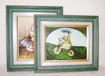 Two Original Pieces By J. Roy Baz