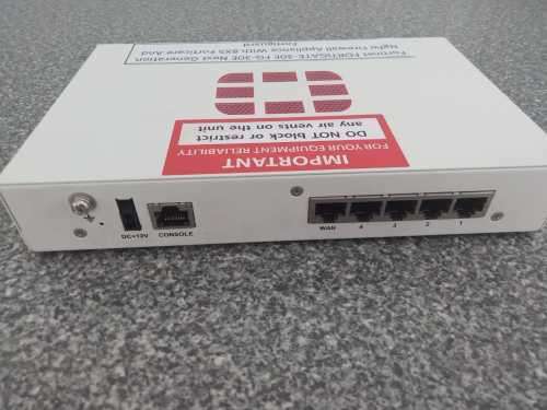 FORTINET FORTIGATE 30E NEXT-GENERATION NETWORK SECURITY UTM FG-30E - (Without Power Supply)