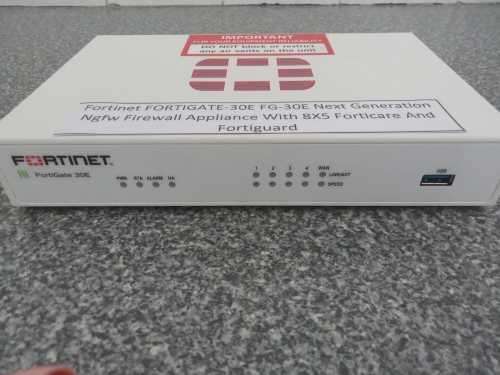 FORTINET FORTIGATE 30E NEXT-GENERATION NETWORK SECURITY UTM FG-30E - (Without Power Supply)