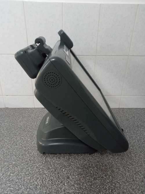 Micros CE WS5A Terminal with Stand + Customer Display and Fingerprint Scanner - Windows CE 6.0