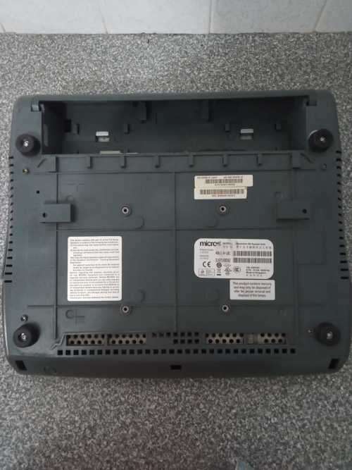 Micros CE WS5A Terminal with Stand + Customer Display and Fingerprint Scanner - Windows CE 6.0