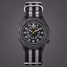 INFANTRY Mens Quartz Wrist Watch Night Vision Marine Army Sport Black Grey Nylon