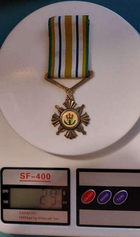 South African Police Medal - Star for Outstanding Service - * Named * Silver Gilt * Full Size *