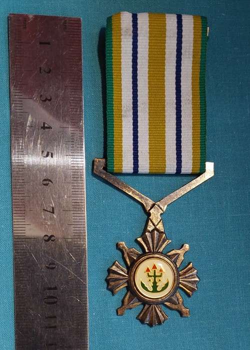 South African Police Medal - Star for Outstanding Service - * Named * Silver Gilt * Full Size *