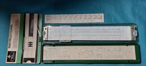 Faber-Castell 2/83N Novo-Duplex Slide Rule with instruction manual (English) and other extras!